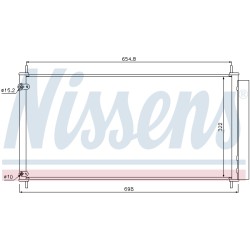 Condenseur de Clim Pour Toyota Auris Corolla Verso 88450-02410 88450-12290