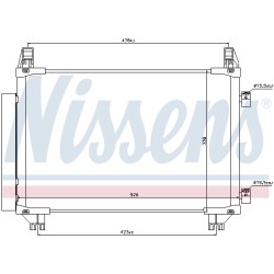 Condenseur de Clim Pour Toyota Yaris Daihatsu Charade VIII 88460-0D050