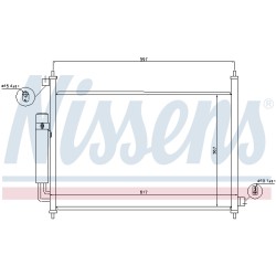 Condenseur de Clim Pour Honda FR-V 80110-SJH-E01 80110SJHE02