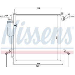 Condenseur de Clim Pour Mitsubishi L200/Triton 7812A171 MN123606