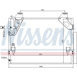 Condenseur de Clim Pour Toyota Hilux VII 88460-0K050 884600K010