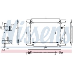 Condenseur de Clim Pour Toyota Yaris 88460-0D060 884600D210