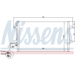 Condenseur de Clim Pour Volvo C30 C70 II S40 V50 30647932 30661958 30755665