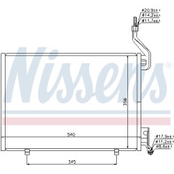 Condenseur de Clim Pour Ford Fiesta VI 8V5119710AD AP3119710AA