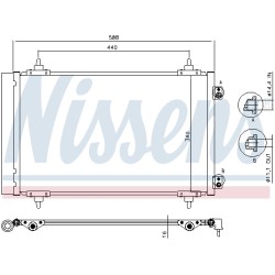 Condenseur de Clim Pour Peugeot Fiat Toyota Citroën C8 1400836980 1440143080