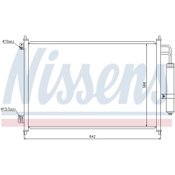 Condenseur de Clim Pour Nissan X-Trail Van 92100-JG000