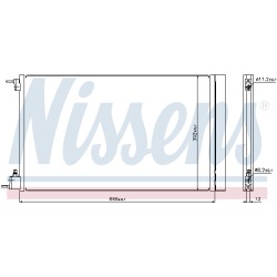 Condenseur de Clim Pour Opel Chevrolet Saab Vauxhall 95530543 13241737 13330217