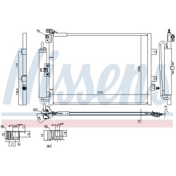 Condenseur de Clim Pour Renault Clio III Modus 8200468911 8200688392