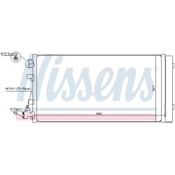 Condenseur de Clim Pour Renault Fluence Grand Scénic III Megane CC 921000005R