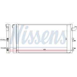Condenseur de Clim Pour Fiat Panda 51782753 51960727