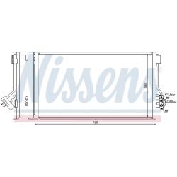 Condenseur de Clim Pour MERCEDES Viano Vito
