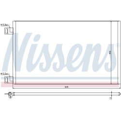 Condenseur de Clim Pour Renault Kangoo MERCEDES Citan 4155000054 8200455795