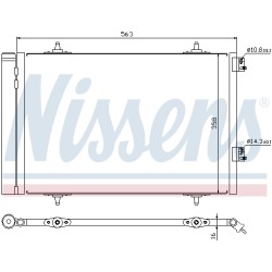 Condenseur de Clim Pour Peugeot 508 I Citroën C5 III 6455JA 6455JC 9684993080