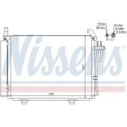 Condenseur de Clim Pour Hyundai i10 97606-0X000 97606-0X010