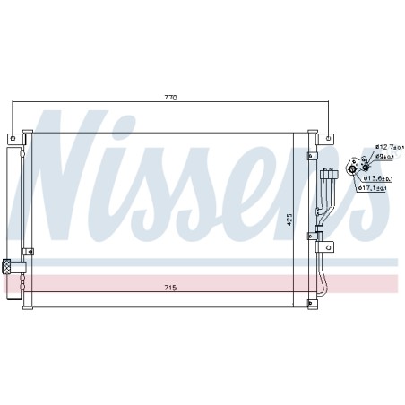Condenseur de Clim Pour Hyundai ix55 976063J001 976063J002