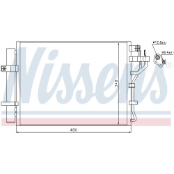 Condenseur de Clim Pour Kia Picanto 976061Y000 976061Y001