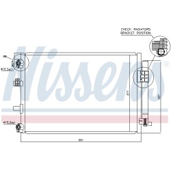 Condenseur de Clim Pour Ford C-Max II Focus III Grand BV61-19710-BA BV6119710BB