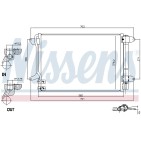 Condenseur de Clim Pour VW Beetle Jetta IV 5C0816411 5C0820411 5C0820411E
