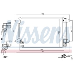 Condenseur de Clim Pour VW Beetle Jetta IV 5C0816411 5C0820411 5C0820411E