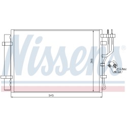 Condenseur de Clim Pour Hyundai ix20 Kia Venga 97606-1P000