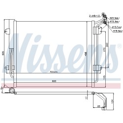 Condenseur de Clim Pour VW Sharan Seat Alhambra 7N0.820.411A 7N0.820.411B