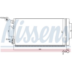 Condenseur de Clim Pour Renault Fluence Grand Scénic III Megane CC 8660003440