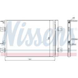Condenseur de Clim Pour Renault Duster Logan Express I Sandero Dacia MCV Duster