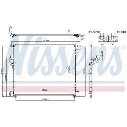 Condenseur de Clim Pour Ford Ranger 5139233 5264360 AB3919710AA AB3919710AB