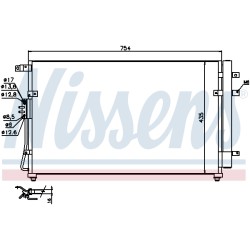 Condenseur de Clim Pour Kia Carnival III 976064D100 976064D101