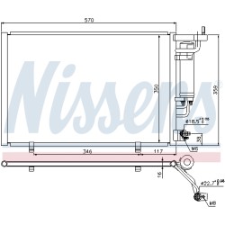 Condenseur de Clim Pour Ford B-Max Fiesta VI 1756414 AV1119710DA