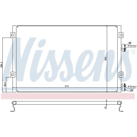 Condenseur de Clim Pour Chrysler PT Cruiser Combi Van 0593708AA 5093708AA