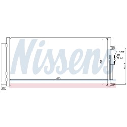 Condenseur de Clim Pour Fiat 500/595/695 500C/595C/695C 51819064 51932163