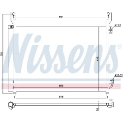 Condenseur de Clim Pour Renault Koleos I 92100-JY00A 921005115R
