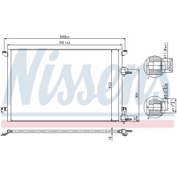 Condenseur de Clim Pour Cadillac BLS Wagon Saab 9-3 9-Mar