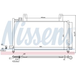 Condenseur de Clim Pour Fiat Sedici Suzuki SX4 71750369 95310-55L00