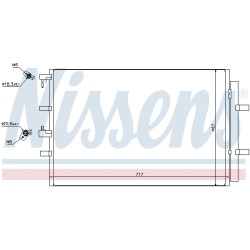 Condenseur de Clim Pour Ford Tourneo Transit 1778169 BK2119710AB BK2Z19712A