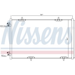 Condenseur de Clim Pour Peugeot 301 Citroën C-Elysee 9674994280