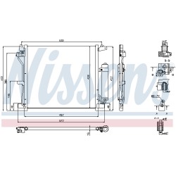 Condenseur de Clim Pour Nissan Juke Van 92100-1FE0B 92100BA62A