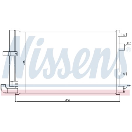 Condenseur de Clim Pour Jaguar S-Type XF Sportbrake C2Z20464 C2Z31742 C2Z9461