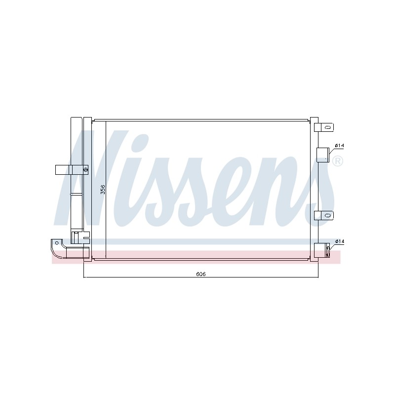 Condenseur de Clim Pour Jaguar S-Type XF Sportbrake C2Z20464 C2Z31742 C2Z9461
