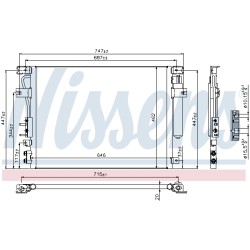 Condenseur de Clim Pour Chrysler 300 C Touring Lancia Thema