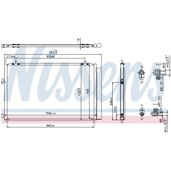 Condenseur de Clim Pour Toyota RAV 4 IV Van 884600R030 8846042110
