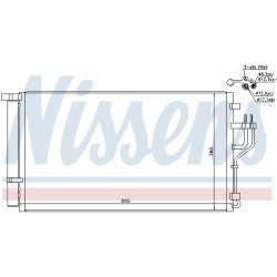 Condenseur de Clim Pour Hyundai ix35 Van Kia Carens IV Sportage