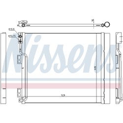 Condenseur de Clim Pour Nissan NV200 NV200/Evalia 92100-JX51A 92131JX51A