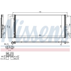 Condenseur de Clim Pour Opel Chevrolet Vauxhall 1850274 95026337 1850336