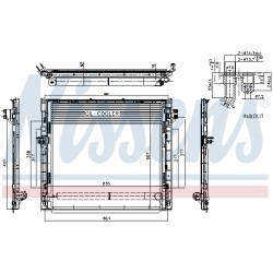 Condenseur de Clim Pour MERCEDES Classe GL M GLE GLS