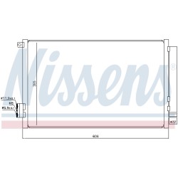 Condenseur de Clim Pour Fiat 500L Tipo 51887906 52102802