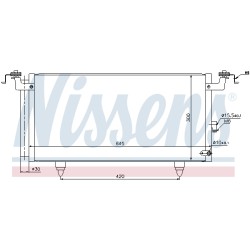 Condenseur de Clim Pour Subaru Legacy V Outback 73210-AJ000 73210AJ001