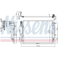 Condenseur de Clim Pour Land Rover Discovery IV Van Range Rover Sport