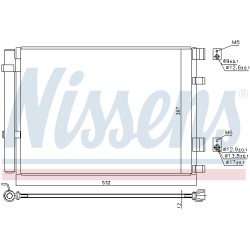 Condenseur de Clim Pour Hyundai Accent IV i20 Kia RIO III